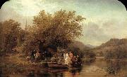 Albert Fitch Bellows Life-s Day or Three Times Across the River Sweden oil painting artist